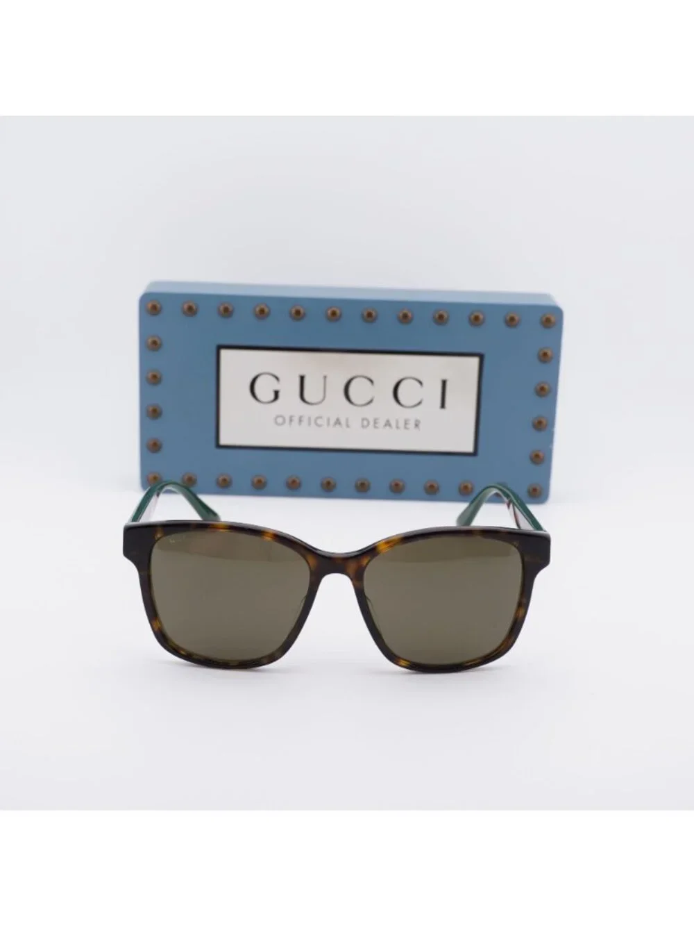 Gucci GG0417SK 003 Square Sunglasses - Havana / Brown